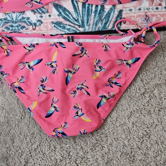 Pink Hummingbird Print Bikini - Picture 4 of 10